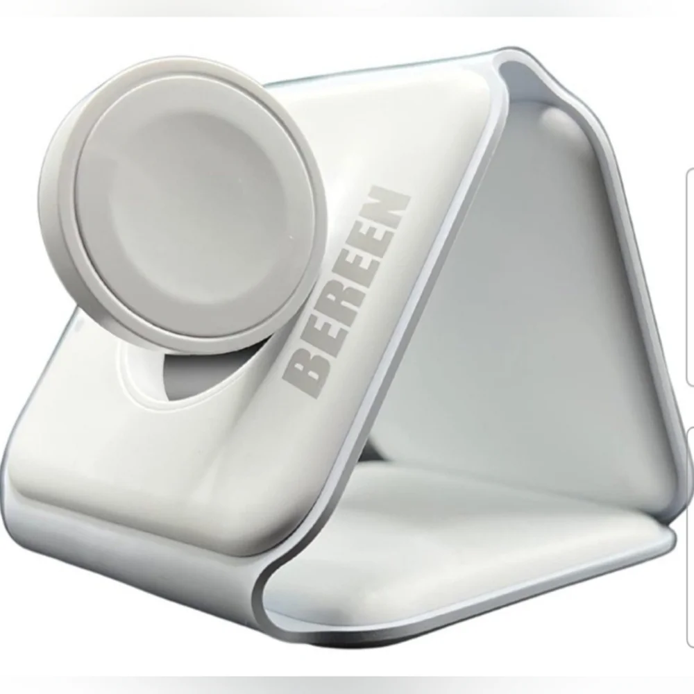 BEREEN Foldable 3 in 1 Charging Station, Travel Charger for Multiple Devices